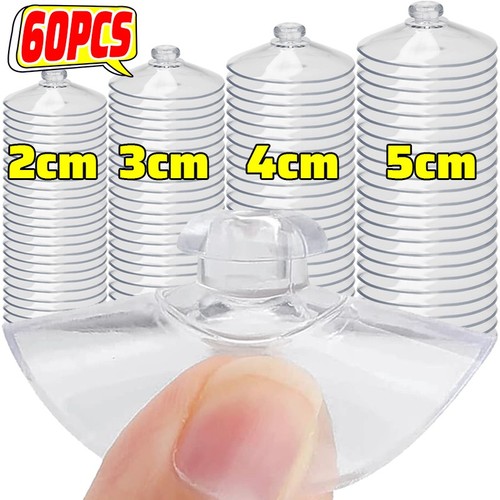 Transparent suction cup hooks - suction,
