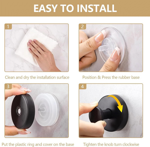 Pack matte black suction - black,