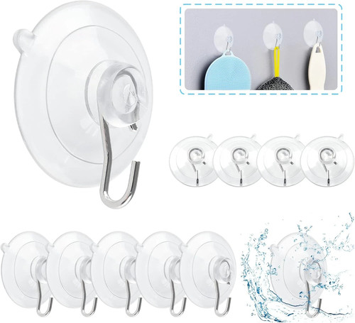 12pcs clear suction - clear, cup
