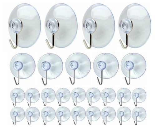 Pack suction cups hooks - 18,