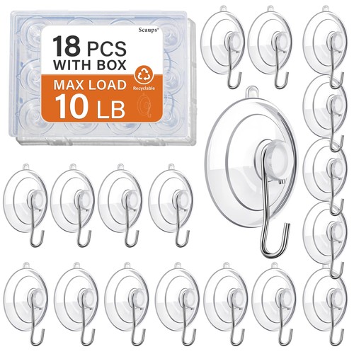 Pack suction cup hooks max - pack,